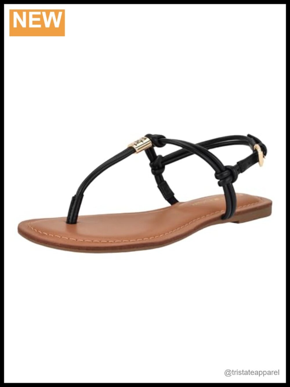 Tommy Hilfiger Luzey Thong Flat Sandals with Buckle Closure